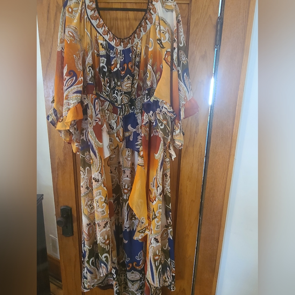 Ashley Stewart High Low Duster